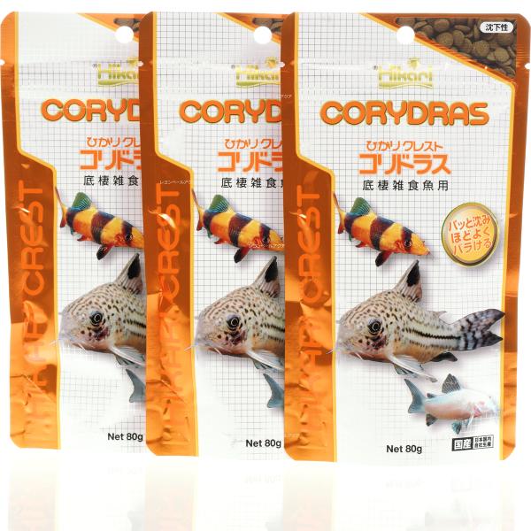 【全国送料無料】 キョーリン ひかりクレスト コリドラス 80g ×3袋 まとめ買い
