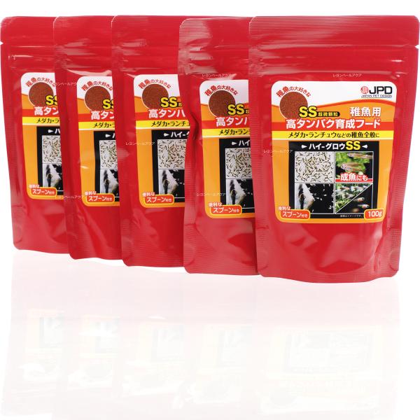 【全国送料無料】 日本動物薬品 高タンパク育成フード ハイグロウSS 100g ×5袋 まとめ買い