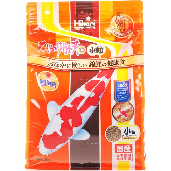 【全国送料無料】 キョーリン ひかり胚芽 浮上 小粒 1.2Kg 金魚・鯉の餌