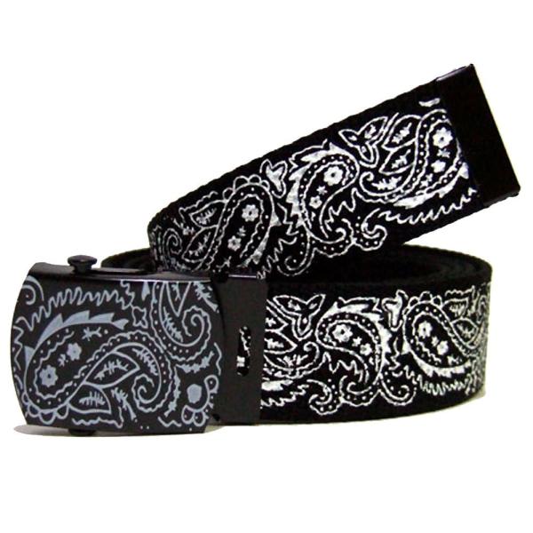 Import Item/ペイズリー(バンダナ柄) ウェブベルト Paisley Web Belt 4...