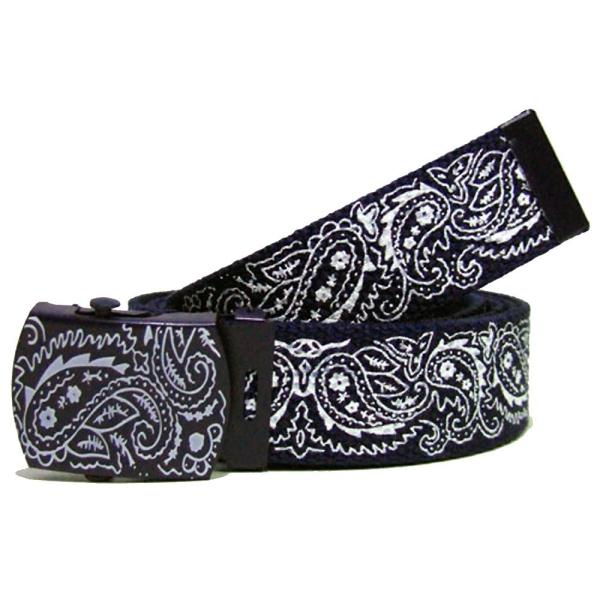 Import Item/ペイズリー(バンダナ柄) ウェブベルト Paisley Web Belt 4...
