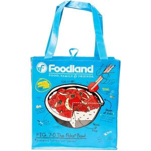 Foodland/フードランド エコバック Poke Reusable Grocery Bag (ブルー)｜rayray