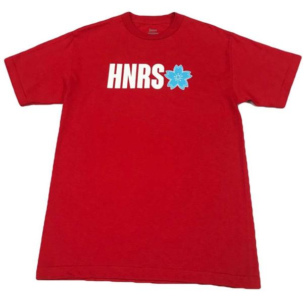 IN4M HNRS/エイチエヌアールエス 半袖Tシャツ HNRS Sakura Tee (レッド)