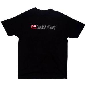 Aloha Army/アロハアーミー Tシャツ Heritage Flag Tee (ブラック)｜rayray