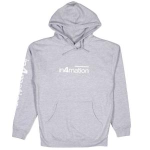 IN4MATION/インフォメーション プルオーバーパーカー Standard Pullover Hoodie (アッシュグレー)｜rayray