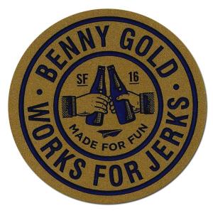 Benny Gold/ベニーゴールド ステッカー Work For Jerks Sticker (直径6.2cm)