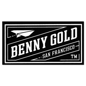 Benny Gold/ベニーゴールド ステッカー Black Tag Sticker (縦4.9cm 横9.1cm)