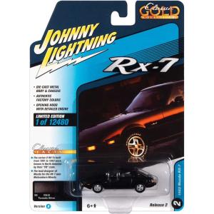 Johnny Lightning/ジョニーライトニング Classic Gold 限定 1/64 ミニカー マツダ サバンナ 1982 Mazda RX-7 SA22C (ブラック)｜RayRay