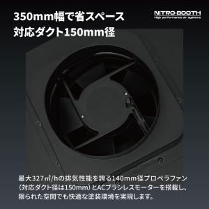 塗装ブース ニトロブース350 卓上塗装ブース...の詳細画像2