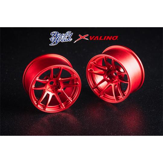 OVER DOSE BB-RW-014 VALINO N820S アルミホイール26mm( レッドア...