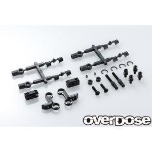 OVERDOSE トリプルリンクステアリングワイパーセット ガルム ブラック OVERDOSE トリプルリンクステアリングワイパーセット for GALM