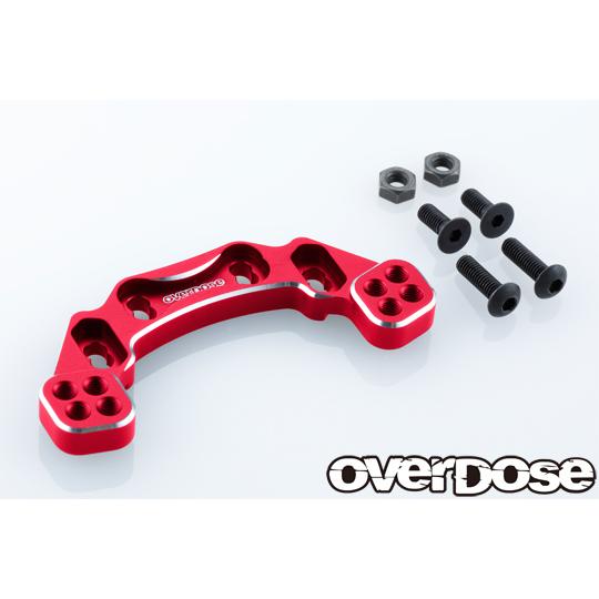 OVER DOSE OD3868 アルミリヤアッパーアームマウント (For GALM/レッド)