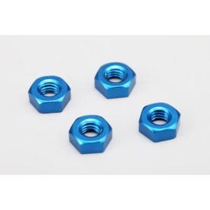 【ネコポス可】ヨコモ ZC-N3APB アルミ製 プレーンナット （ブルー） 3mm｜razikonwebshop