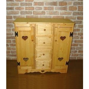 4連パーテーション H1500 ハートのくりぬき 赤チェック(大) ZPT-7