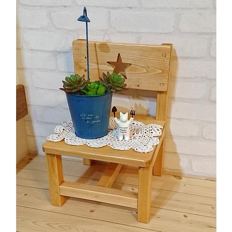 カントリーキッズチェア 星くりぬきタイプ / RKI-7