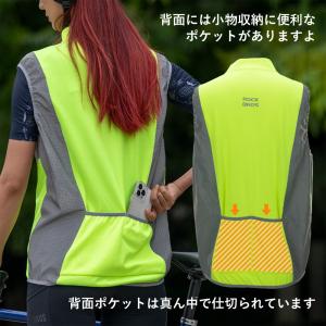 バイク 安全ベスト 高反射 ジレ 夜間 蛍光 ...の詳細画像5