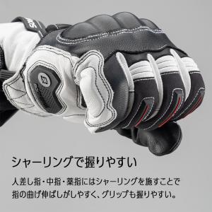 バイク グローブ 手袋 レザー 本革 山羊革 ...の詳細画像5