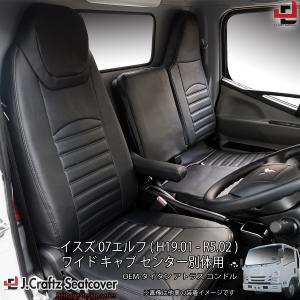 RBK CarParts シートカバー 07 エルフ ワイド キャブ トラック 赤 青