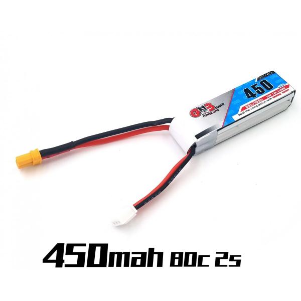 GNB7.4V450mA2S80C XT30コネクター付