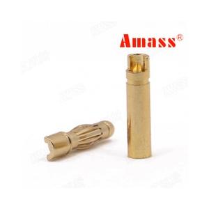 AM1003E  AMASS 4mmゴールドコネクター　ハーフカットタイプセット