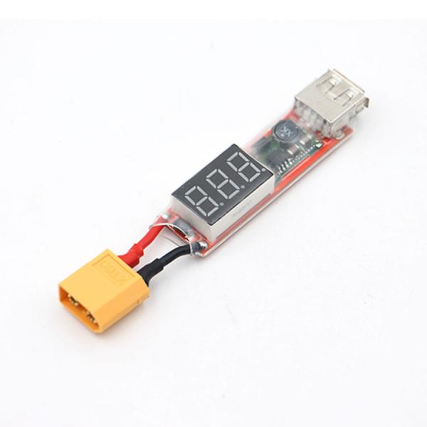 IPCG26XT　2-6S LIPO用USB出力変換器　電圧モニター付　XT60コネクター