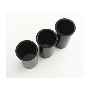 ALCP3028BL  端末補強用アルミキャップロングタイプ　外径30mm内径28mm用　黒