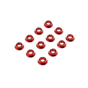 TGALCW-RN  FUTABA送信機トグルスイッチ用アルミカラーワッシャー　専用工具無し　レッド