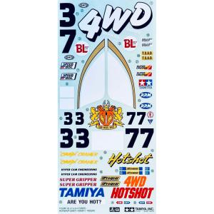 【当時物】TAMIYA HOTSHOT II クリアボディセット　ステッカー2枚 タミヤ（TAMIYA） タミヤアフター/19490120/ホットショット2