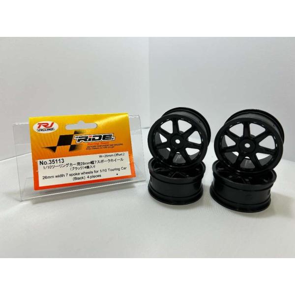 【ネコポス対応】ライド(RIDE)/35113/1/10ツーリングカー用26mm幅 7スポークホイー...