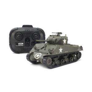 タミヤ(TAMIYA)/48217/1/35RC アメリカ M4A3シャーマン戦車 (専用プロポ付き)(未組立)