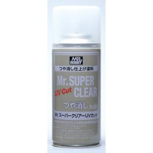 クレオス/B523/Mr.スーパークリアーUVカット(溶剤系スプレー) つや消し
