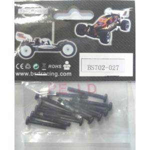 【ネコポス対応】BS702-027/OPTION No.1 ボタンヘッドバインドビス（３×２５）　１２ＰＣＳ(B-Head Cross Screw(BM3*25) 12PCS)｜rc-yumekukan