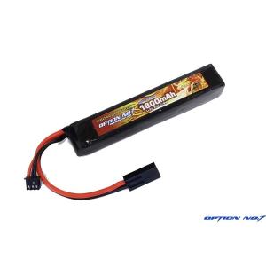 【あすつく】【ネコポス対応】OPTION No.1(オプションNo.1)/GB-0043M/High Power LiPo 7.4V 1800mAh: 20*20*110mm（ストック大容量タイプ）｜rc-yumekukan