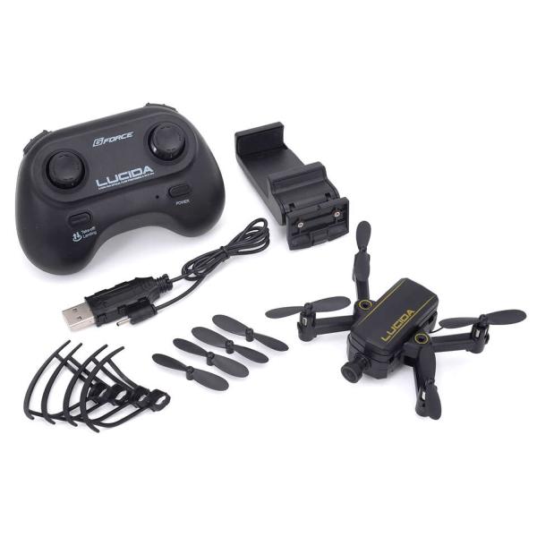G-FORCE(ジーフォース)/GB120/LUCIDA(ブラック) 超小型フォルダブルドローン (...