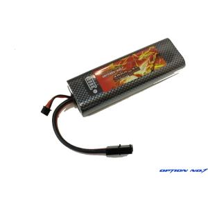 【あすつく】【ネコポス対応】OPTION No.1(オプションNo.1)/NO-LPC4035/LiPo7.4V 4000mAh 35c（残量メーター付）