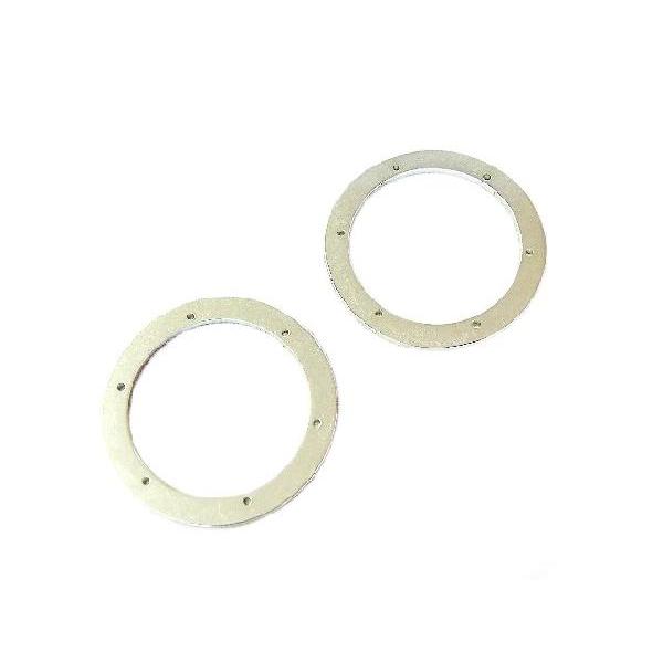 (数量限定特価)OPTION NO.1/2.2インチ アルミ・ビードロックリング・シルバー(4個入/...