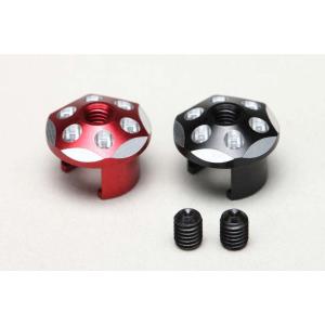【ネコポス対応】YOKOMO(ヨコモ)/RP-121-1/レーシングパフォーマー アルミ製 バッテリープラグキャップ(赤/黒)｜ラジコン夢空間