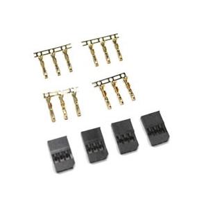 【ネコポス対応】スクエア(SQUARE)/SGC-70/受信機用コネクター メス4ペア(フタバ、OP...