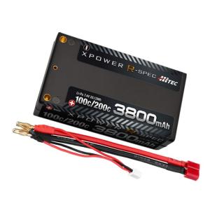 【ネコポス対応】ハイテック(HiTEC)/XPR3800S/XPOWER R-SPEC [エックスパワー Rスペック] Li-Po 7.4V 3800mAh 100C/200C