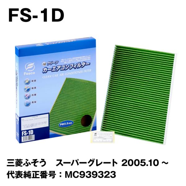 (10枚セット) FS-1D Agカーエアコンフィルター（キャビンフィルター） 三菱ふそう スーパー...