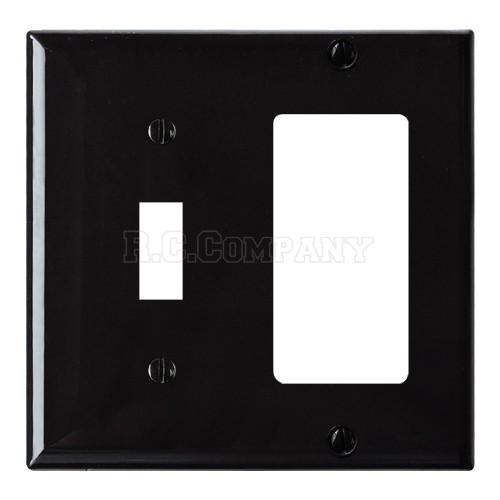 プラスチックコンビプレート（ブラック）1口デコレーター1口スイッチ -限定品-