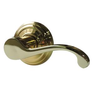 レバーハンドル（空錠）真鍮メッキ