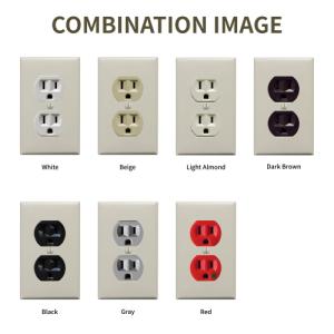 プラスチック2口コンセントプレートの詳細画像4