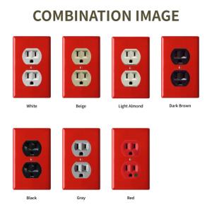 プラスチック2口コンセントプレートの詳細画像5