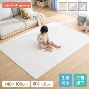 プレイマット 140×100cm 厚さ1.6cm 室内 赤ちゃん クッションマット お昼寝マット マット リバーシブル 防水 ベビーマット ラグマット もちもち PVC｜リコメン堂ファッション館
