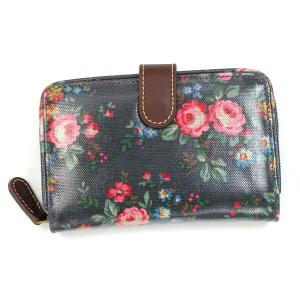 キャスキッドソン CATH KIDSTON 長財布 長札 324083 FOLDED ZIP WALLET CHARCOAL｜rcmdfa