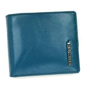 ディーゼル diesel 二つ折り財布 小銭入 fresh & bright x01268 hiresh small f&b ocean depths /silver mink d.bl｜rcmdfa