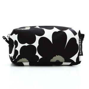 マリメッコ marimekko ポーチ バッグ 38339 TAIMI MINI UNIKKO WHITE/BLACK BK｜rcmdfa