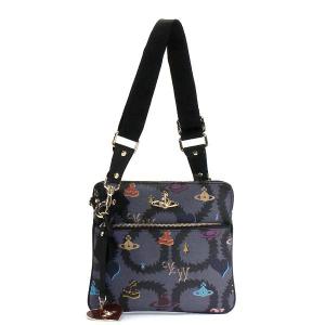 ヴィヴィアン ウエストウッド vivienne westwood バッグ 斜めがけ squiggle logomania 13189 cross body bag black bk｜rcmdfa