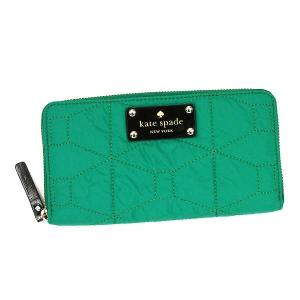 ケイトスペード kate spade 長財布 長札 signature spade quil pwru2947 lacey emerald l.gr｜rcmdfa